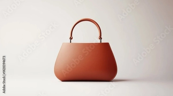 Fototapeta Elegant terracotta handbag