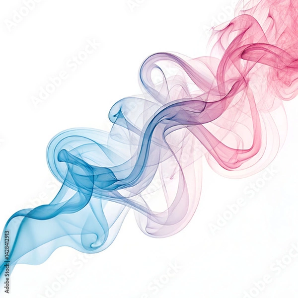Obraz abstract smoke on white