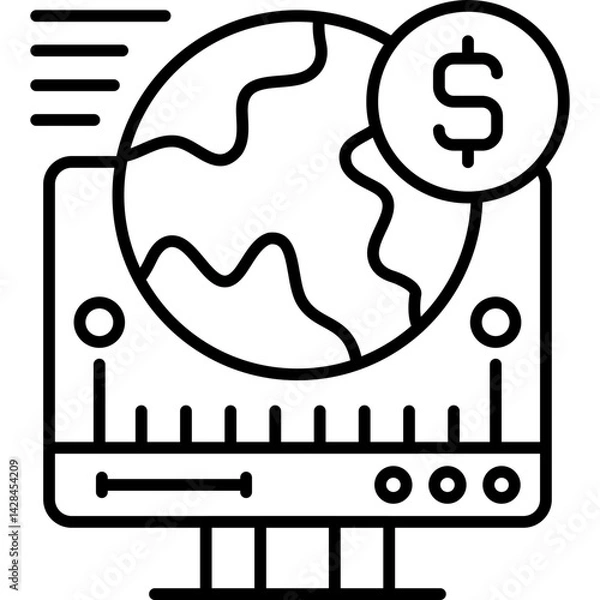 Fototapeta Money Transfer Icon Vector Element