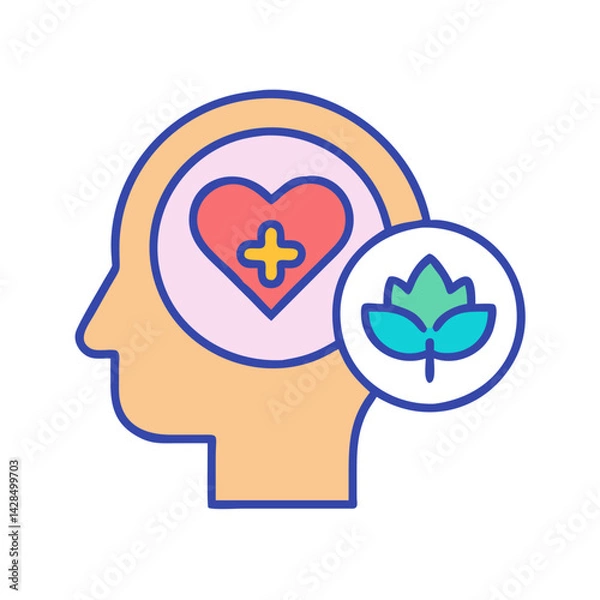 Obraz Holistic Health: Mind, Body, and Nature's Healing Touch