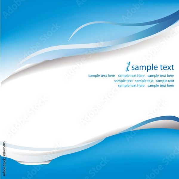 Fototapeta Blue Wave Background