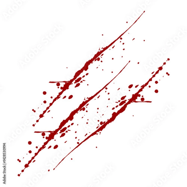 Obraz scratches and blood