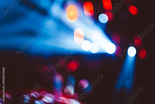 Obraz searchlights at a concert