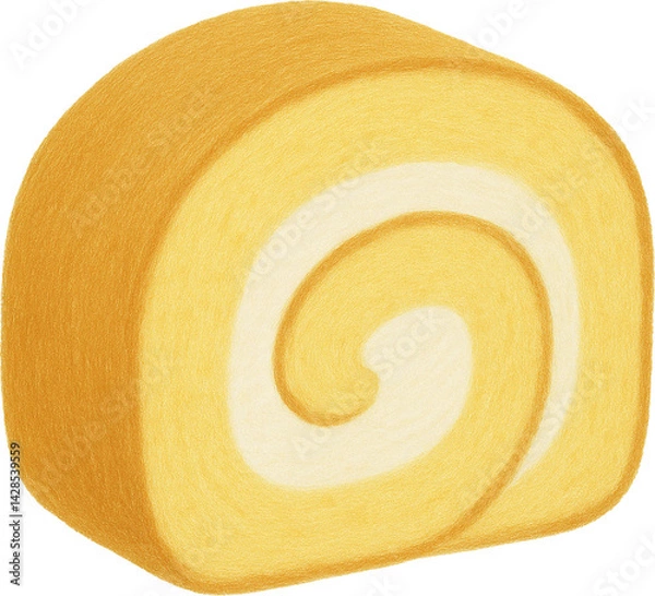 Fototapeta 생크림 롤케이크