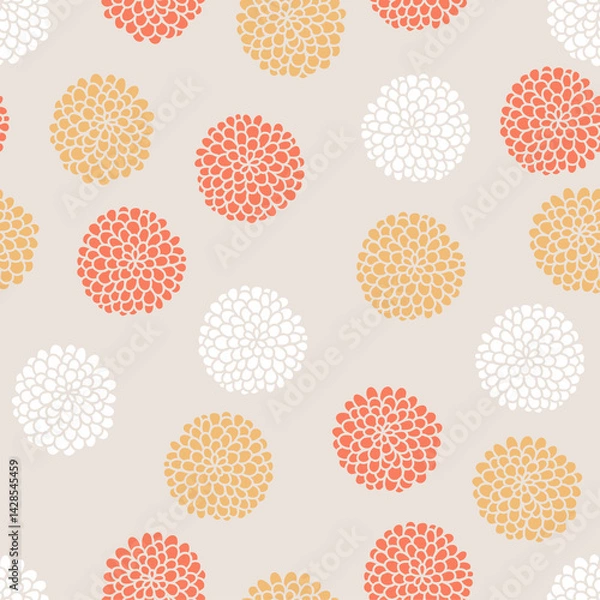 Fototapeta 和柄のシームレスパターン