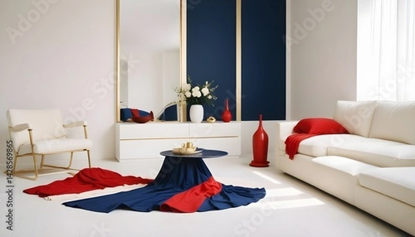 Obraz interior modern design room 3d