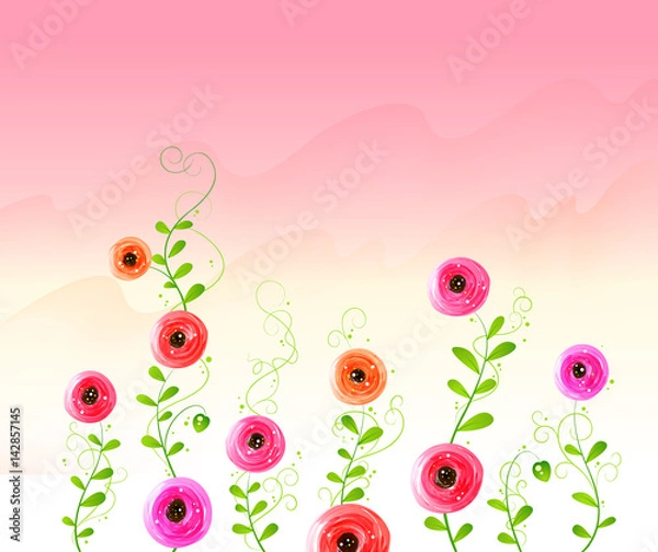 Obraz Flower Background_flower vine