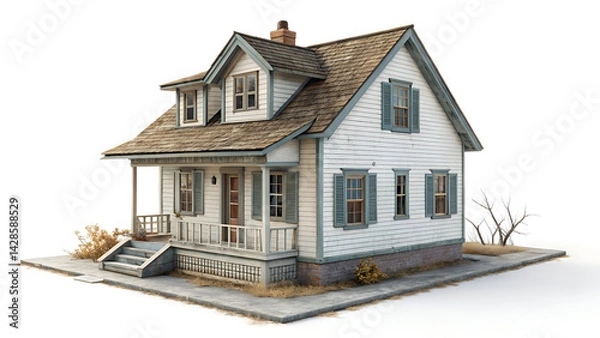 Obraz house on white