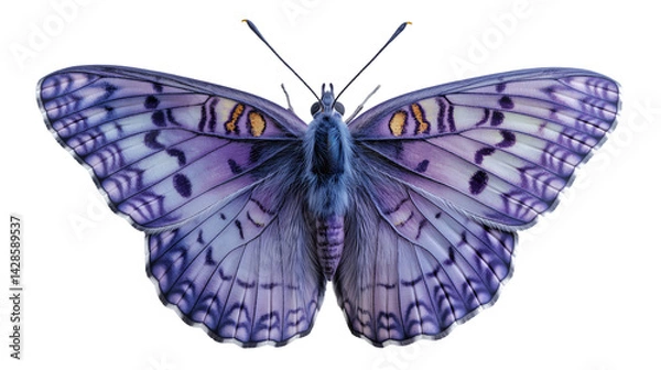 Obraz Delicate Purple Butterfly Wing Pattern Closeup Art.