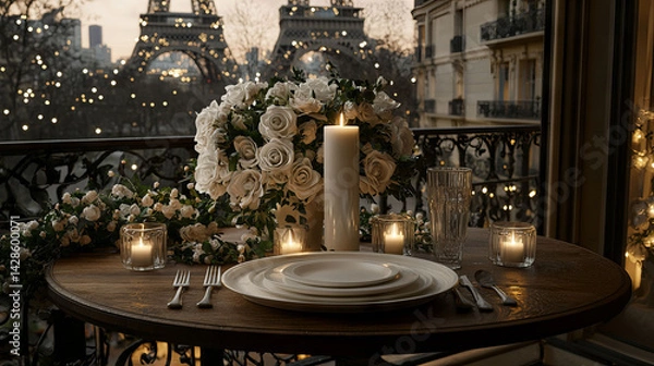 Fototapeta Romantic Candlelight Dinner