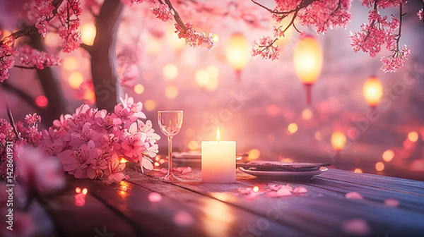 Fototapeta Romantic Candlelight Dinner