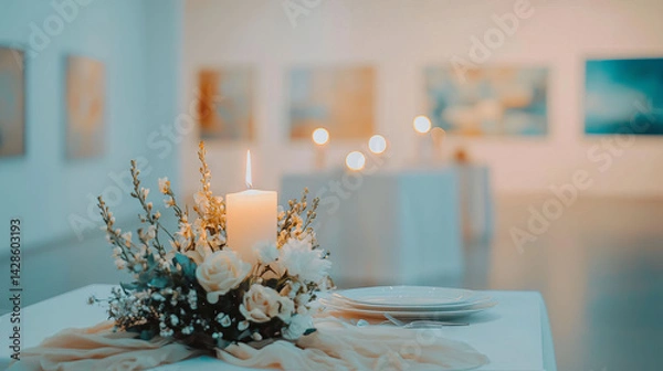 Fototapeta Romantic Candlelight Dinner