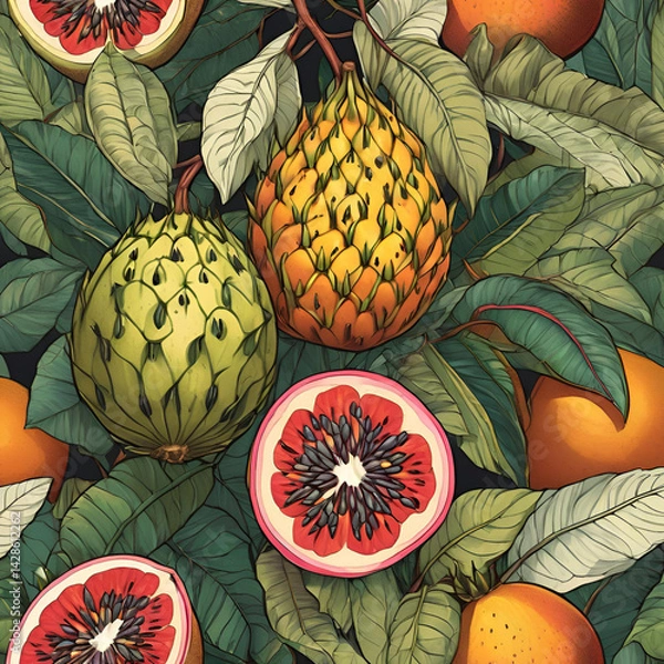 Obraz Ilustração de frutas
