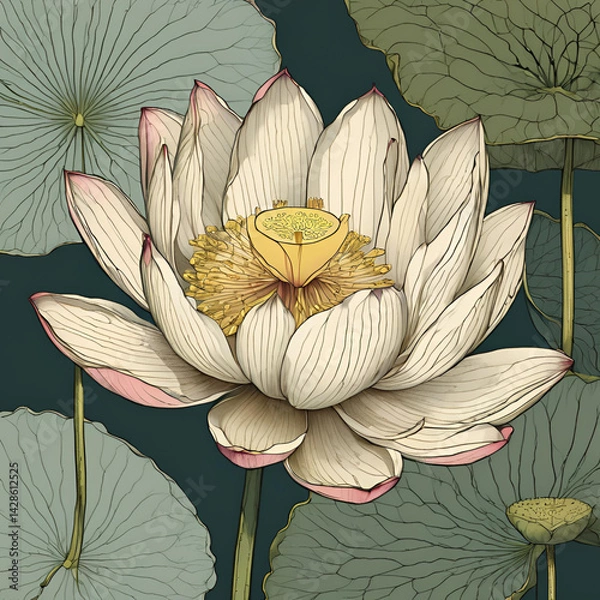 Fototapeta Ilustração de flores