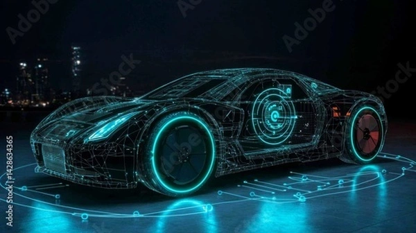 Fototapeta A groundbreaking approach is shaping the future of vehicle cybersecurity.