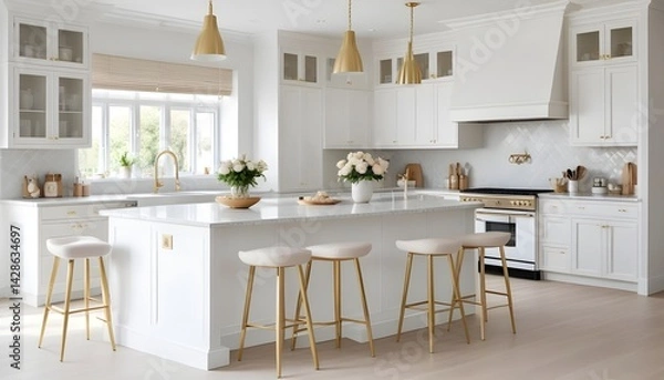 Obraz interior modern design room 3d