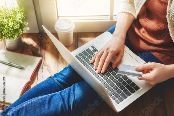 Fototapeta Koncepcja zakupów online.