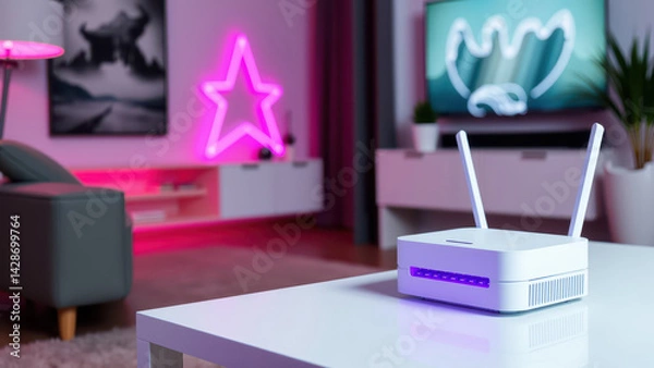 Obraz Modern WiFi router, wireless internet