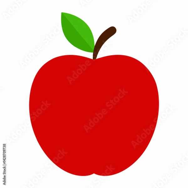 Obraz red apple vector illustration