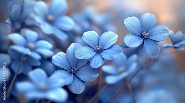 Fototapeta Intricate Botanical Garden Scene in Artistic Style