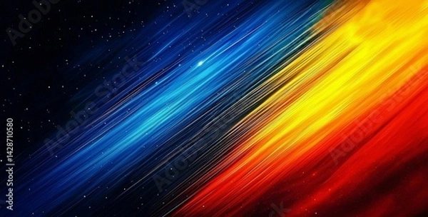 Fototapeta Dynamic Colorful Banner for Music Projects