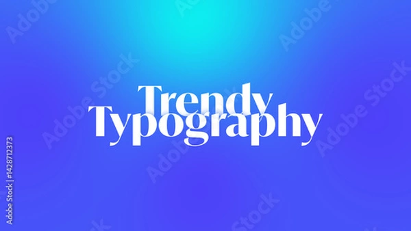 Obraz Trendy Typography