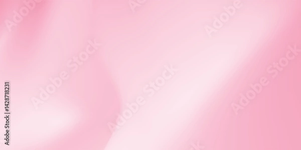 Obraz Abstract light pink sakura blossom color background. Vector simple and soft light horizontal backdrop. Blurred gentle gradient. Pastel pink smooth mesh y2k aesthetic. Minimal style. vector eps10