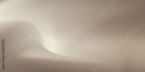 Obraz Abstract mocha brown gradient background. Light beige and brown color vector banner. Pastel gradient pattern. Blurred light fuzz colorful bg.