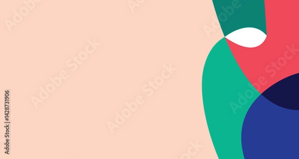 Fototapeta vector illustration of a woman body
