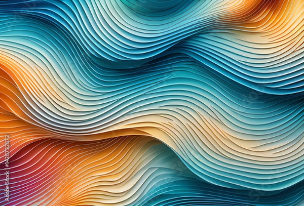 Fototapeta Top Rainbow Bright gradient background with mixed colors with tile transition, threads top, in good quality, generative ai