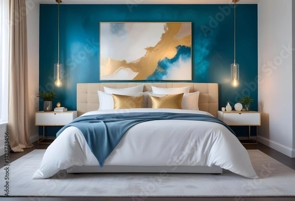 Obraz interior modern design room 3d