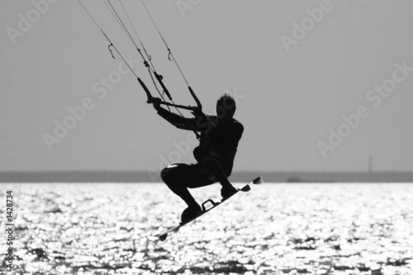 Obraz kite-surfer jump