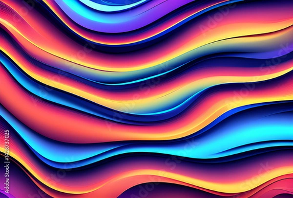 Obraz New Rainbow Bright gradient background with mixed colors with tile transition, threads top, in good quality, generative ai