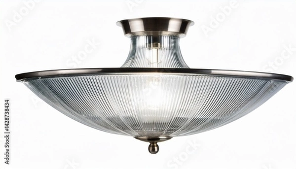 Obraz glass ceiling light isolated