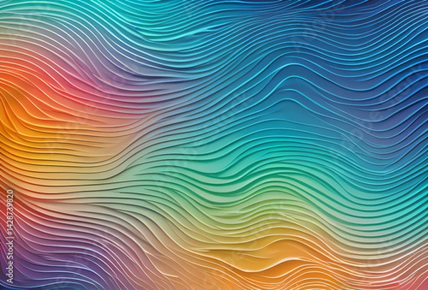 Fototapeta New Rainbow Bright gradient background with mixed colors with tile transition, threads top, in good quality, generative ai