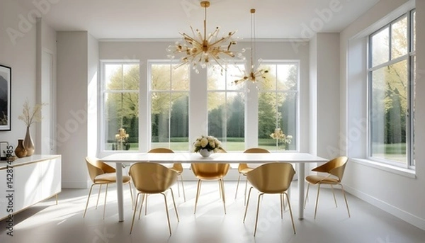 Obraz interior modern design room 3d