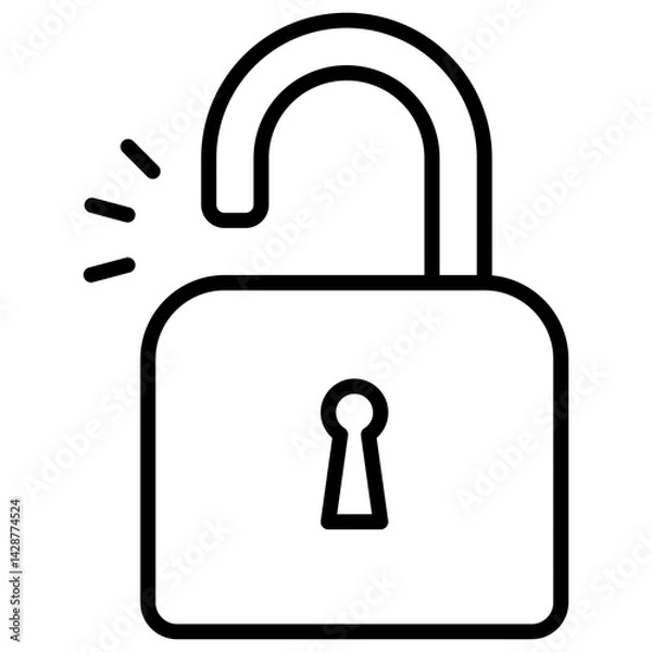 Obraz Unlock Icon