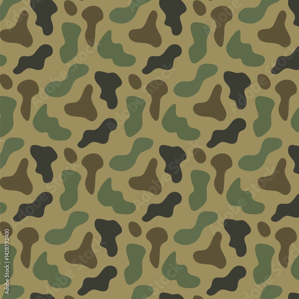 Obraz Beautiful Duck Hunter Camouflage seamless pattern design