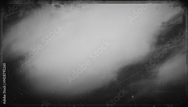 Fototapeta vintage distressed old photo light leaks film grain dust and scratches transparent texture overlay with vignette border dirty gritty grunge analog marble texture generative ai