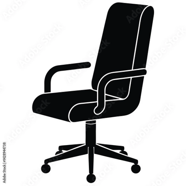 Obraz office chair isolated on white