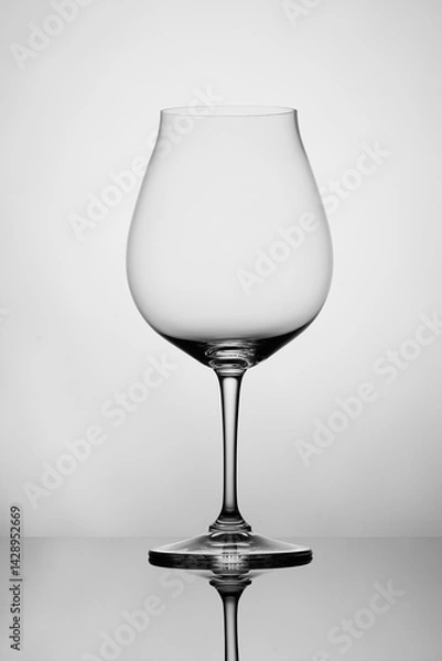 Obraz empty wine glass