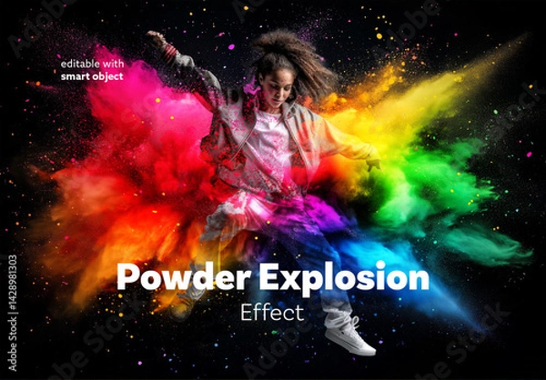 Obraz Powder Explosion Effect