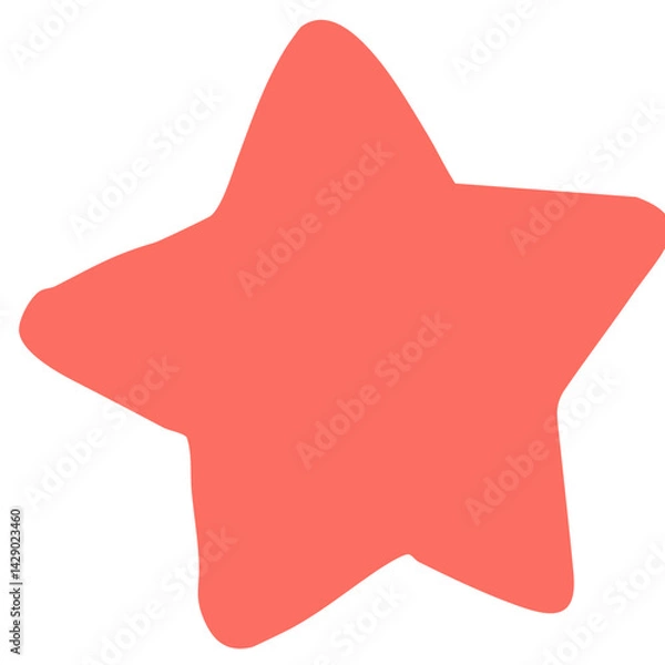 Obraz red star icon