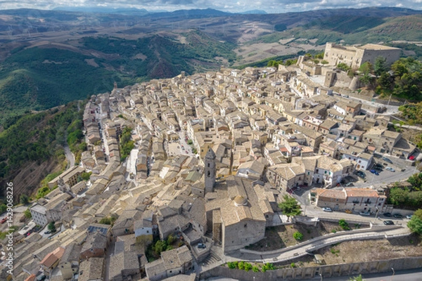 Obraz Panorama di Sant'agata di puglia, gargano