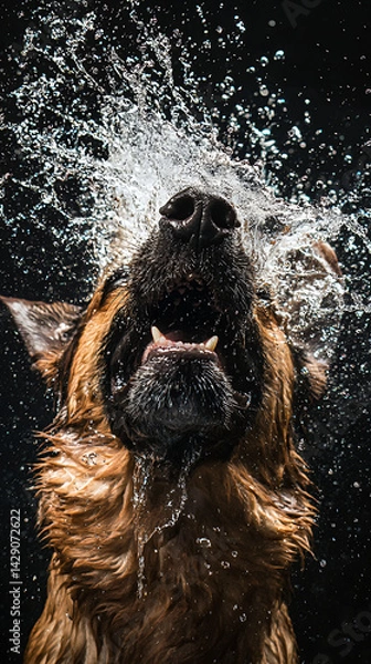 Obraz High-speed photography of a dog