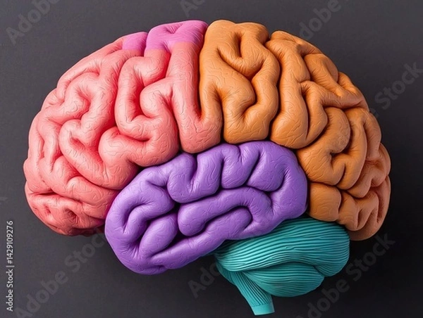 Obraz Exploring brain functionality and structure scientific study educational content laboratory environment close-up view