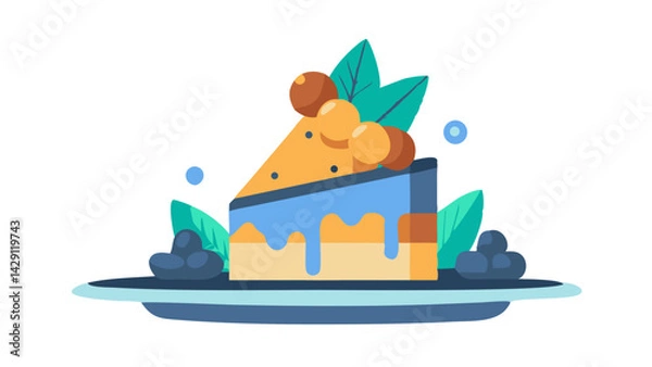 Fototapeta piece of cake, icon