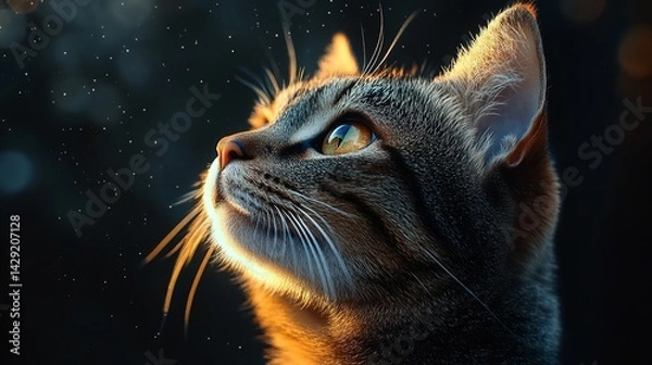 Fototapeta British Shorthair cat studio shot, showcasing its unique and charming features