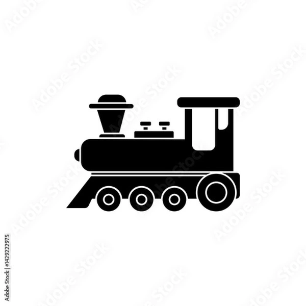 Obraz locomotive vector illustration