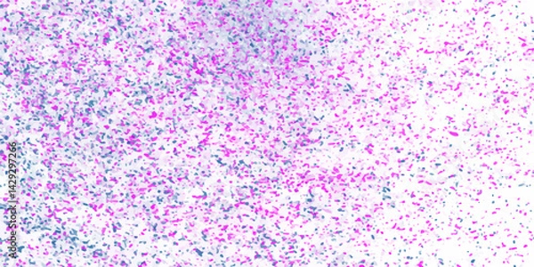 Fototapeta Colorful universe distribution computational generative art. Abstract vector splatter dot color on white color design background. Colorful background colorful paint drops, large horizontal.
